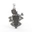 925 silver Dwarkadhish pendant front view