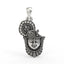925 silver Shrinathji face pendant front view