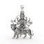 925 silver Ambe Maa pendant front view