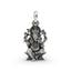 925 silver Ganesha pendant front view,