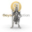 Front view of the 925 silver Sangili Karuppan pendant, showcasing its intricate and powerful deity design.