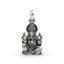 925 silver Vakratunda Ganesha pendant front view,