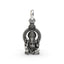 925 silver Vakratunda Ganesh pendant front view,