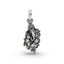 Handcrafted 925 silver Ganesha pendant with lotus, spiritual jewelry for devotion and style