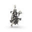 925 Silver Hanuman Pendant with Mace and Mountain, Handcrafted Spiritual Jewelry for Devotion