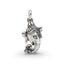 Front view of the Silver Ganesh Face Pendant, showing intricate details on the oxidized 925 sterling silver.