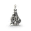 Front view of the Sai Baba of Shirdi silver pendant, crafted from 925 sterling silver with a detailed oxidized finish.