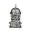 Front view of the 925 Silver Kamatchi Amman Pendant, showing the detailed oxidized finish and divine goddess engraving.