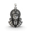 Front view of the handcrafted 925 Silver Jagannath Pendant showing its detailed oxidized finish and divine face.