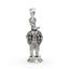 Front view of the 925 Silver Varaha Dev Pendant, showing the intricate oxidized details of Lord Vishnu's boar avatar.