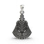 A detailed front view of the 925 silver Khatu Shyam Ji pendant, showcasing the serene expression of the deity.