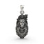 Front view of the 925 silver Krishna pendant showing the intricate oxidized details of the Hindu deity.