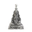 Front view of the 925 silver Pillayarpatti Karpaga Ganesha pendant, showing intricate details of the oxidized finish.