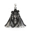 Front view of the Pitambara Bagalamukhi Mata Pendant in 925 sterling silver with a detailed oxidized finish.