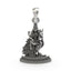 Front view of the 925 Silver Murugan Pendant showing Lord Kartikeya seated gracefully on his divine peacock.