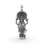 Front view of the 925 Silver Lord Venkateshwara Pendant showcasing divine detailing in pure sterling silver.