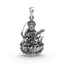 Front view of Maa Matangi 925 silver pendant showcasing divine craftsmanship and intricate detailing.