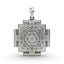 Front view of the 925 Silver Bhuvaneshwari Yantra Pendant showcasing intricate sacred geometric detailing.