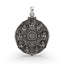 925 silver Navdurga pendant featuring nine forms of Maa Durga and central Trishul Yantra