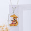 Front view of the intricately detailed 925 silver Sikotar Maa diamond pendant on a plain background.