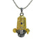 Front view of the 925 Sterling Silver Tirupati Balaji 3D face pendant with colorful Meena work details.