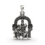 Front view of the 925 Silver Brihaspati Pendant showcasing detailed Guru Graha craftsmanship.