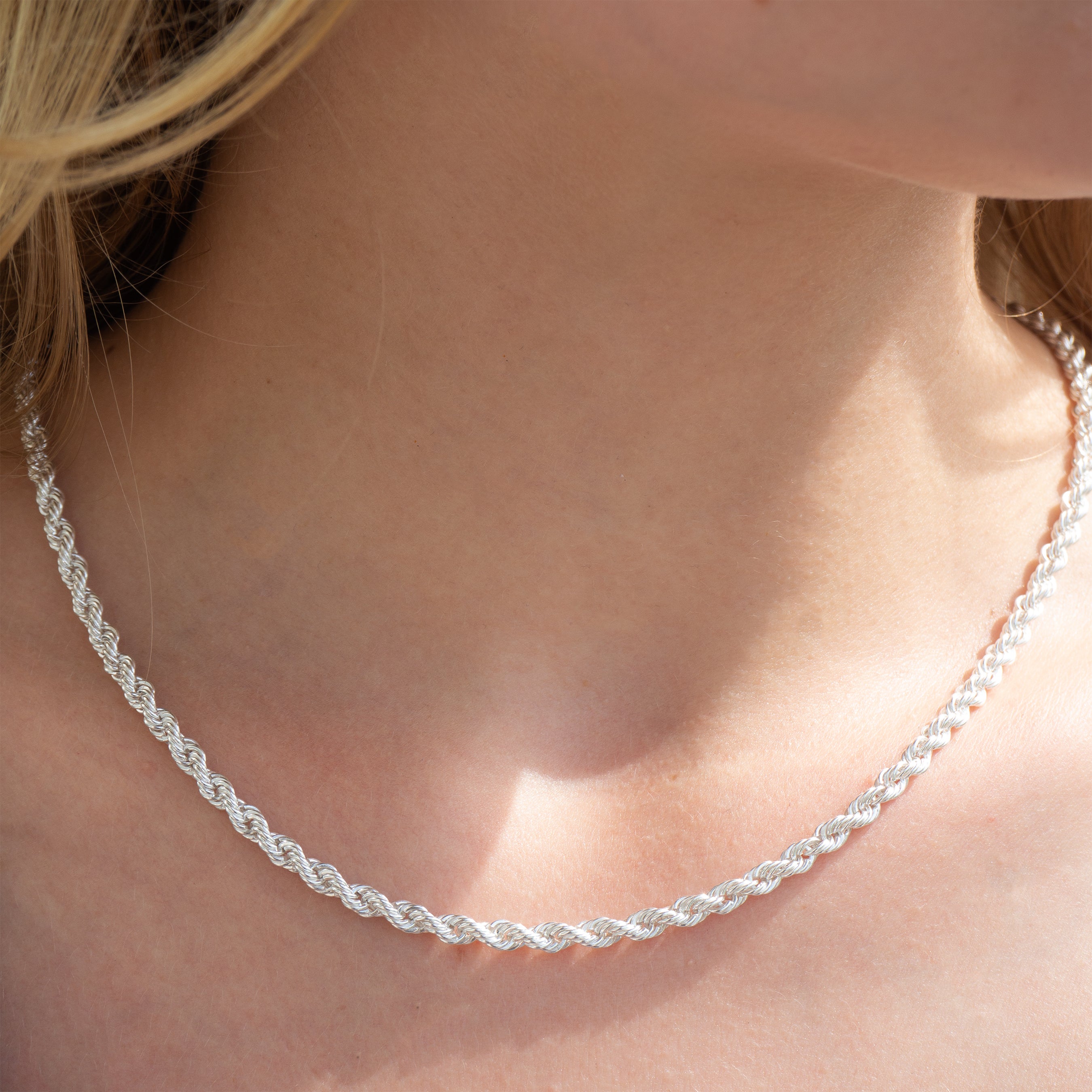 925 Silver Chain | Twisted Link Chain Secondary image