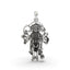 925 silver Panchmukhi Hanuman pendant front view