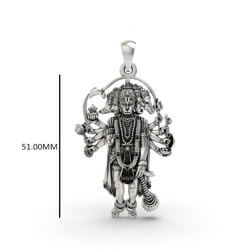 925 silver Hanumanji pendant for size 