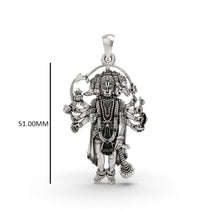 925 silver Hanumanji pendant for size 