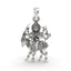 925 silver Meldi Maa pendant front view