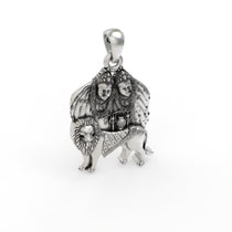 925 silver Chamunda Maa pendant for devotion