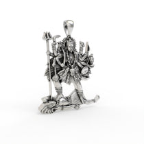 925 silver Kali Maa pendant front view