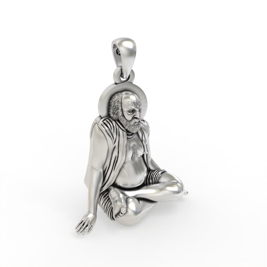 925 silver Bajrangdas Bapa pendant for devotion