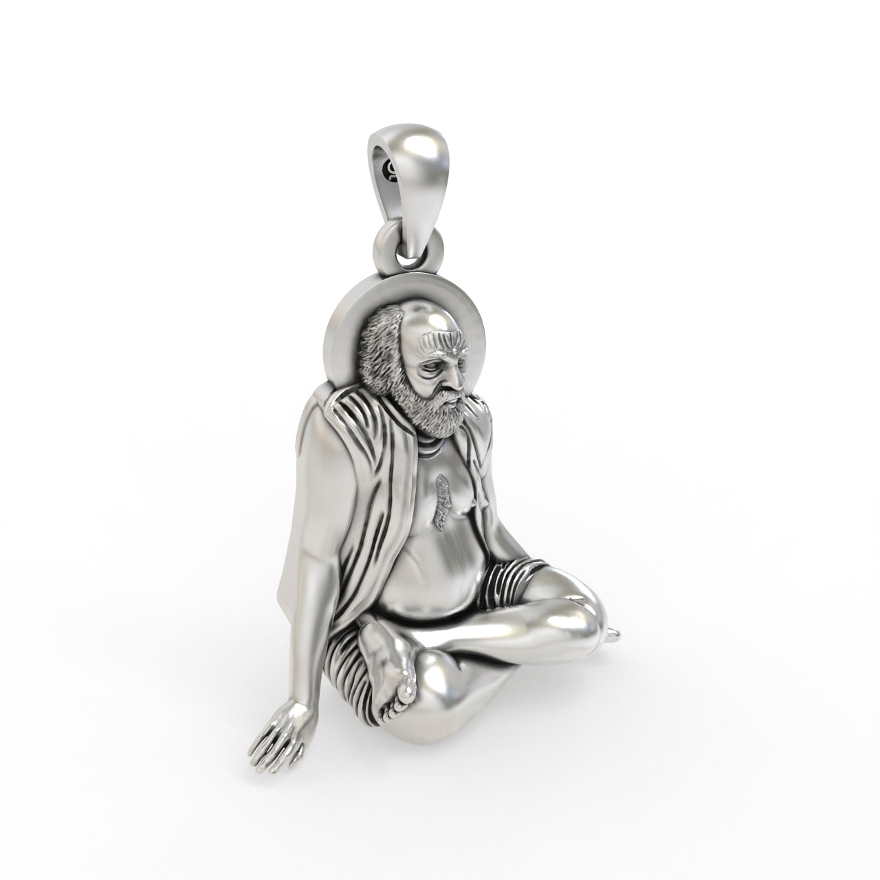 925 silver Bajrangdas Bapa pendant for devotion
