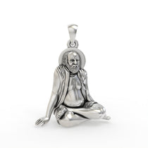 925 silver Bajrangdas Bapa pendant front view