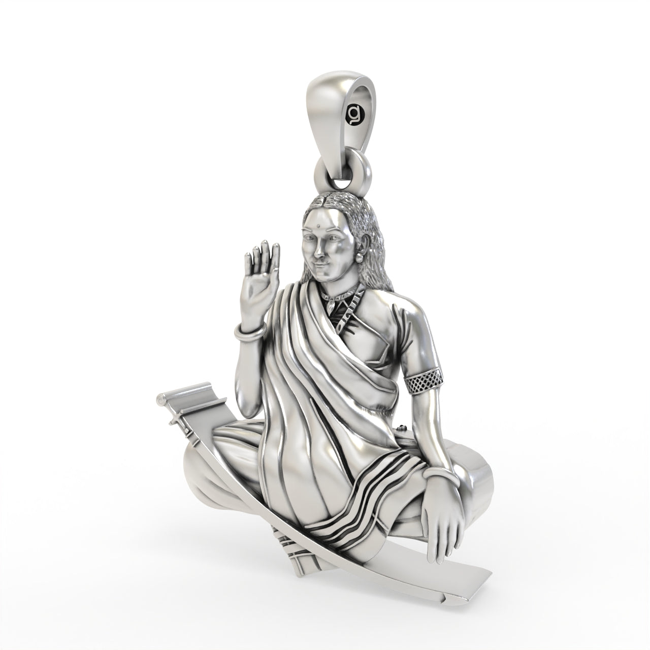 925 Silver Mogal Maa Pendant Secondary image