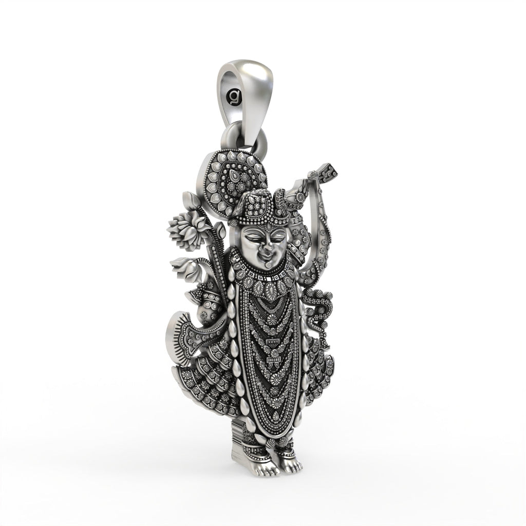 Premium 925 silver Shrinathji devotional locket