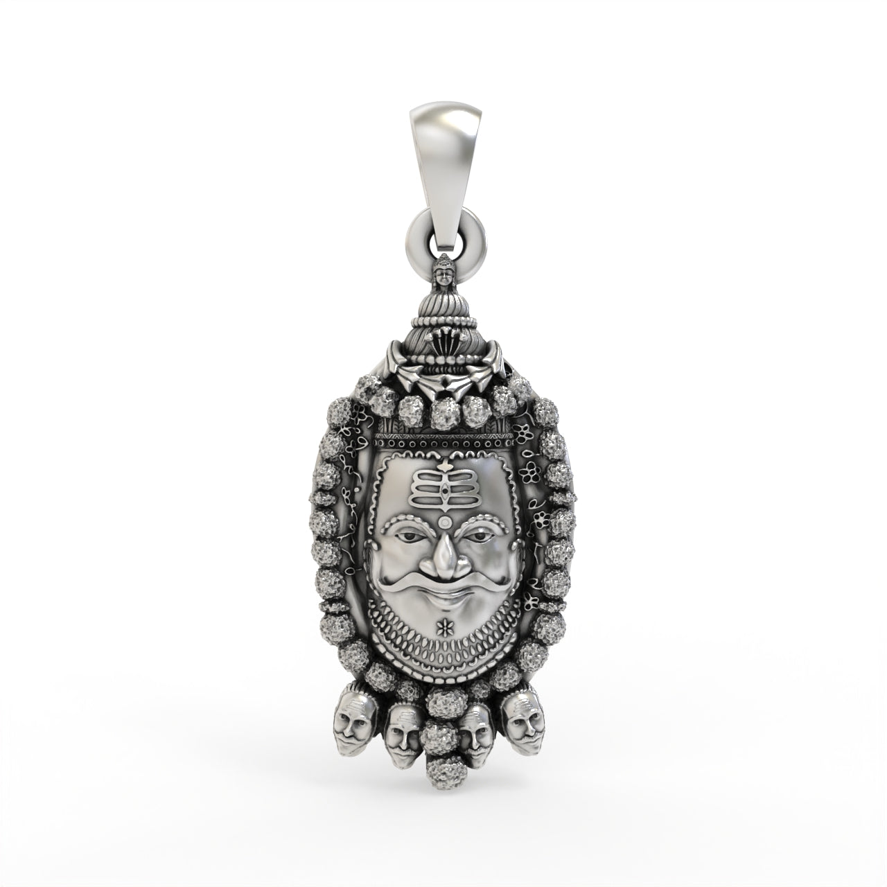 925 Silver Mahakal Pendant | Lord Shiva Devotional Locket Main image