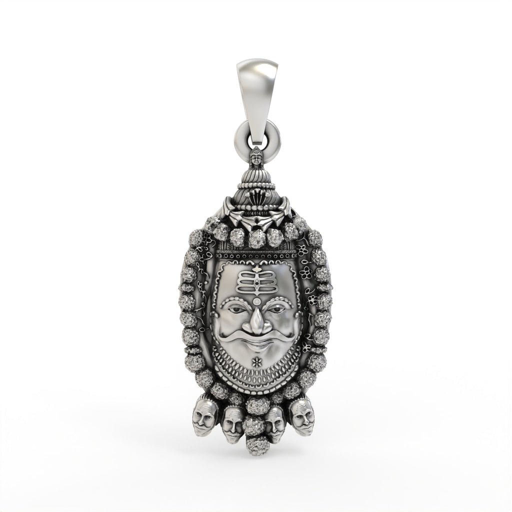 925 Silver Mahakal Pendant | Lord Shiva Devotional Locket