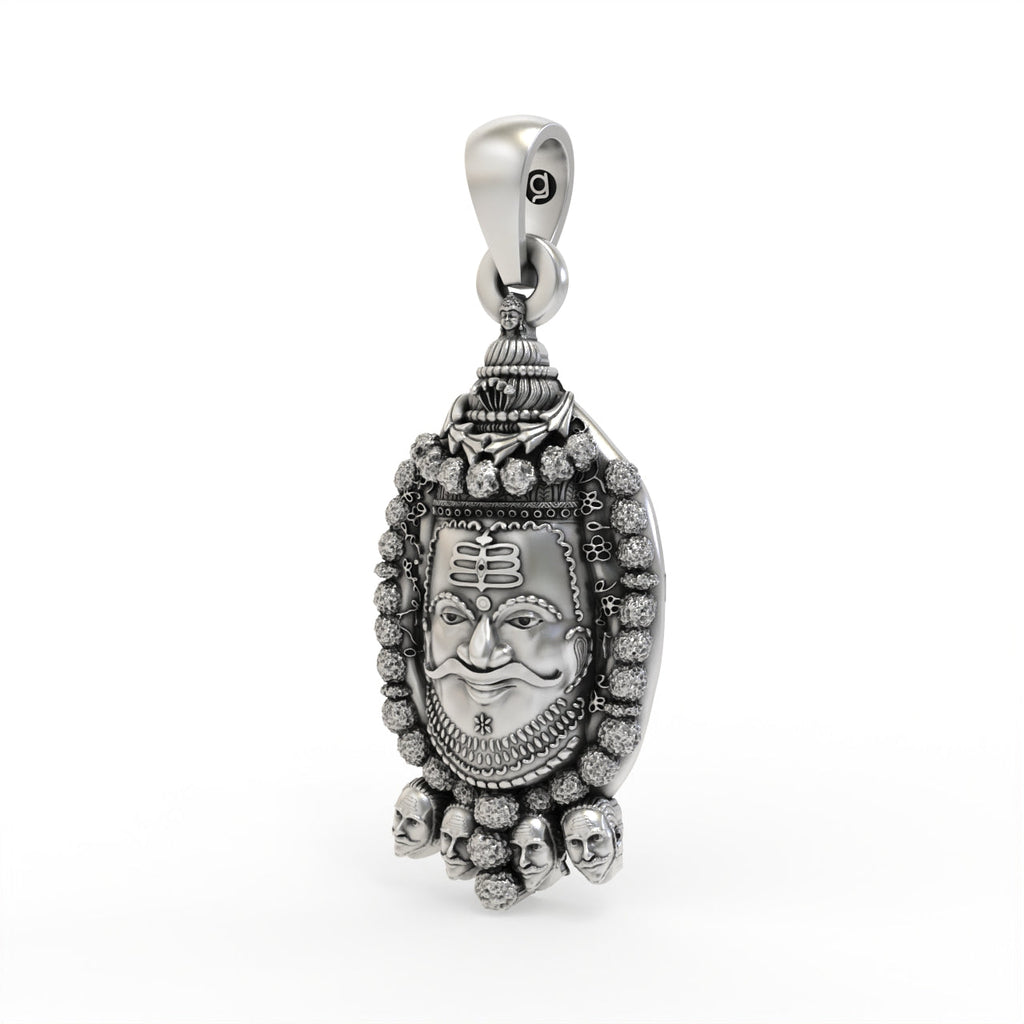 925 Silver Mahakal Pendant | Lord Shiva Devotional Locket