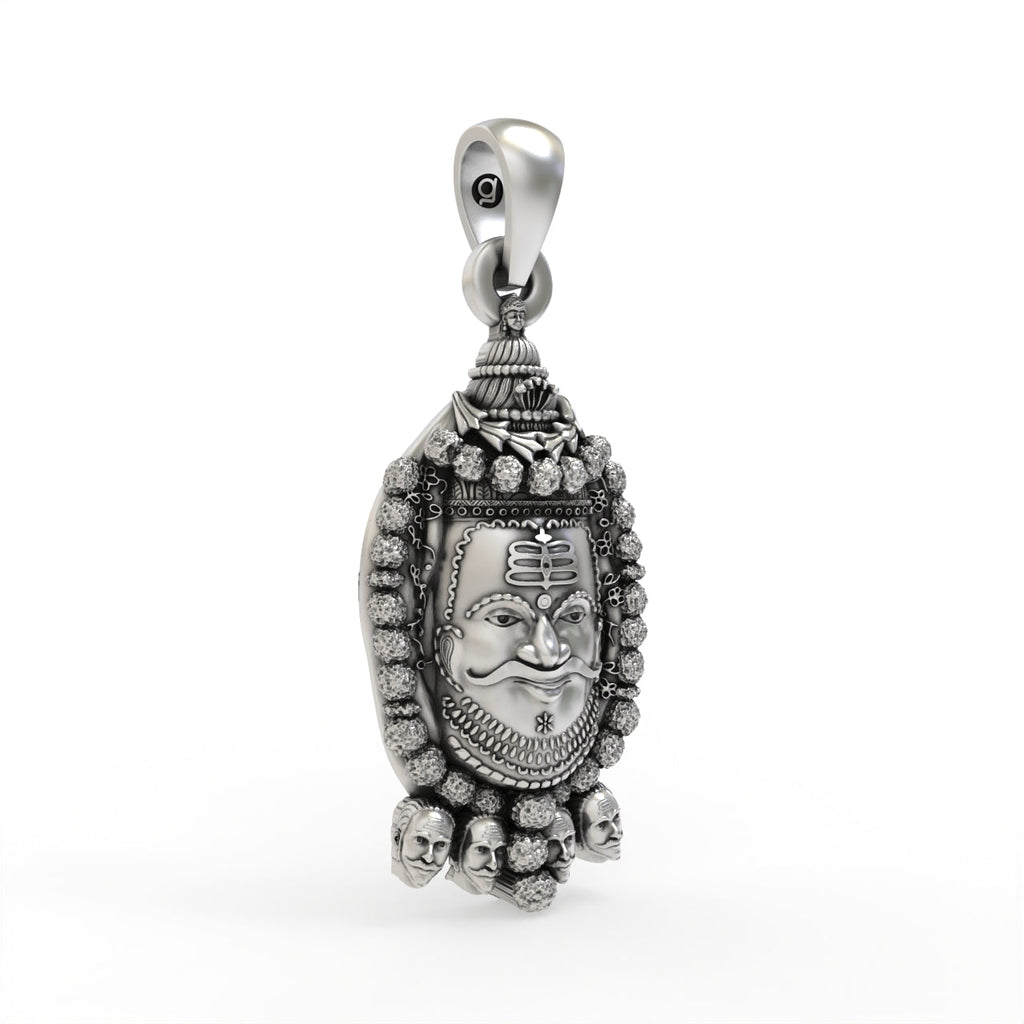 925 Silver Mahakal Pendant | Lord Shiva Devotional Locket
