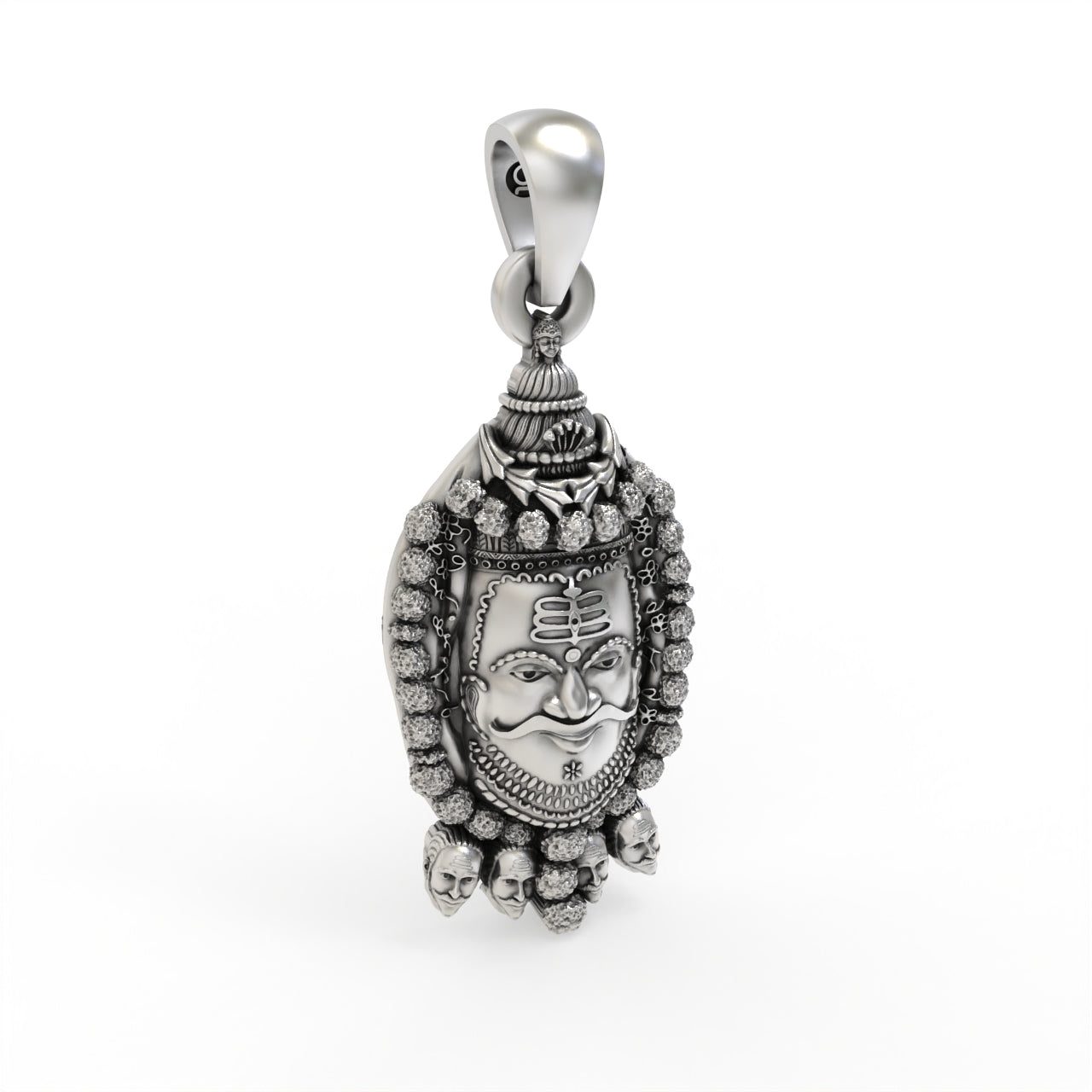 925 Silver Mahakal Pendant | Lord Shiva Devotional Locket