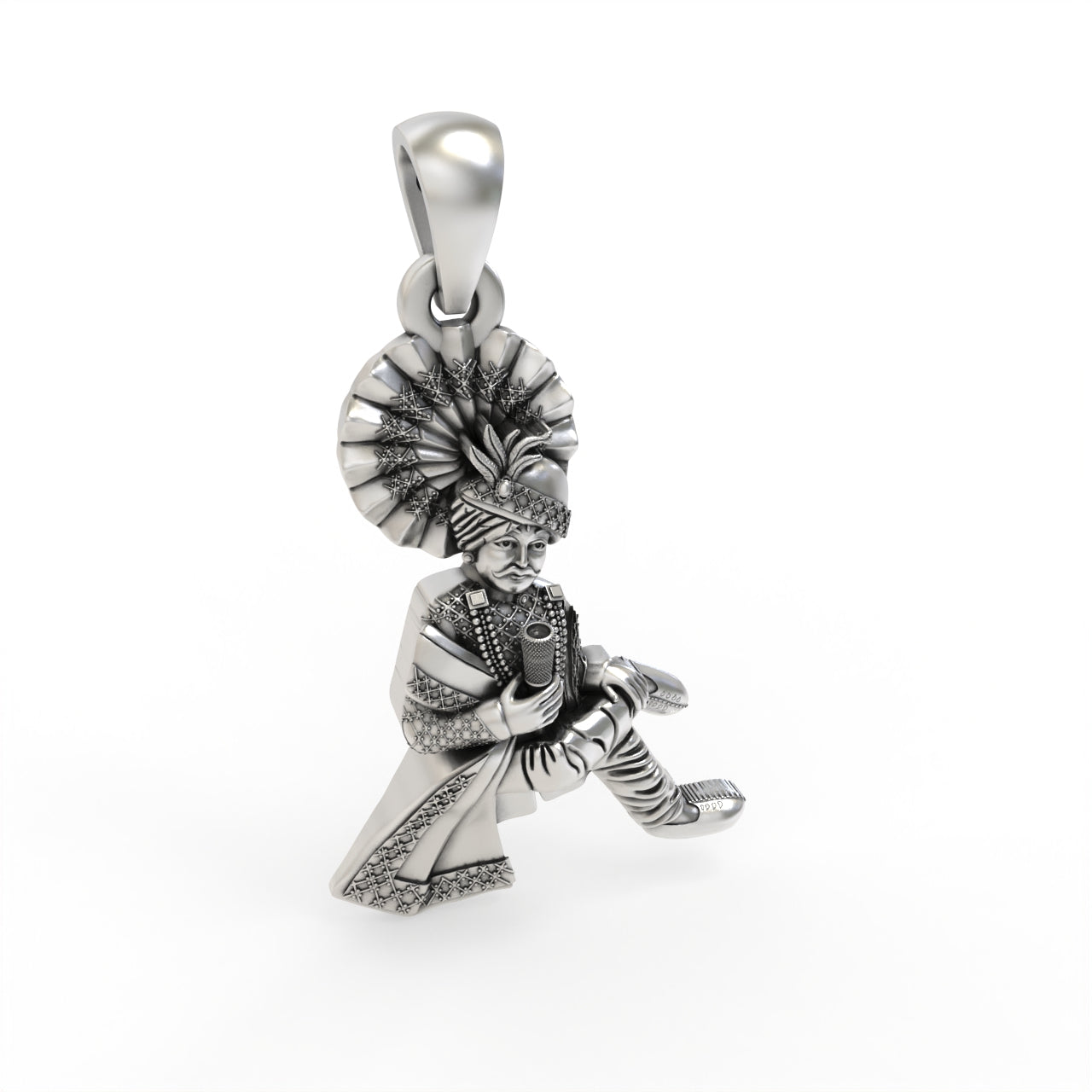 Handmade Mamadev silver pendant design