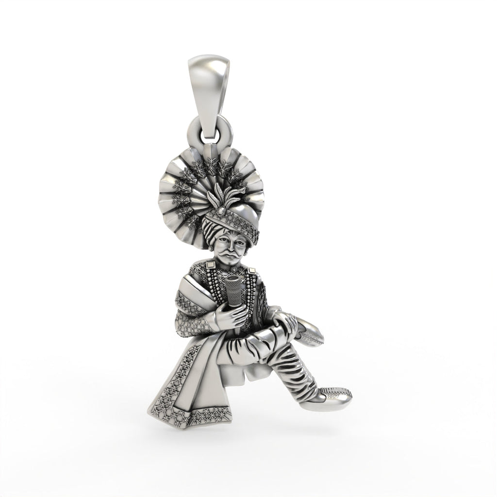 925 silver Mamadev pendant front view