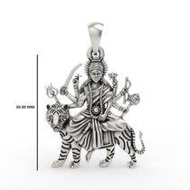 Hallmarked silver Ambe Maa locket design