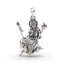 925 silver Jahu Maa pendant front view