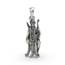 925 silver Lord Ram pendant front view