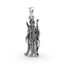 925 silver Lord Ram pendant front view