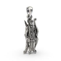 925 silver Lord Ram locket side detail